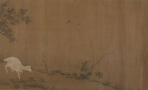 Landschaft mit Ziegen