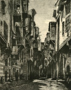 Gasse im Koptischen Viertel, Kairo, 1890