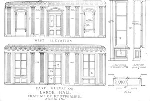 Großer Saal, Schloss Montfermeil, Paris, 1924 von Unbekannt