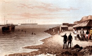 Verlegung des Telegraphenkabels über den Indischen Ozean zwischen Bombay und Aden, 1870 von Unbekannt