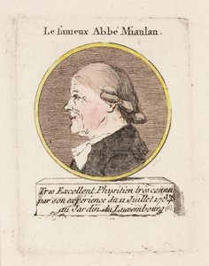 Le fameux Abbe Miaulan, ca. 1784 von Unbekannt