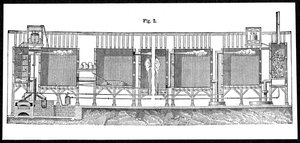 Bleikammern zur großtechnischen Produktion von Schwefelsäure, 1874 von Unbekannt