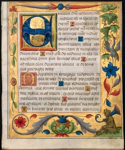 Blatt aus einem Psalter und Gebetbuch, ca. 1524