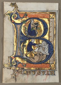 Blätter aus einem Psalter sieben, ca. 1260 von Unbekannt