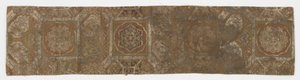 Länge eines gefütterten Textils, Fragment eines Obi, Edo-Periode, 18. Jahrhundert
