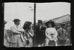Leon Bakst, russischer Künstler und Designer, und Ballettimpresario Serge Diaghilev, ca. 1910 von Unbekannt