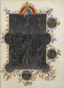Les Très Riches Heures des Herzogs von Berry, Folio 153r - Der Tod Christi von Unbekannt