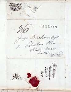 Brief von Hauptmann J. L. Blackman, Coldstream Guards