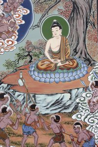 Leben des Buddha Versuchung und Erleuchtung, Seoul, Südkorea