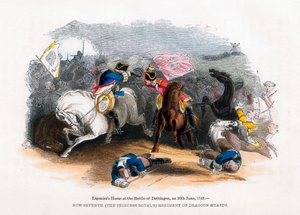 Ligoniers Pferd in der Schlacht bei Dettingen