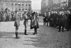 Lille wird von der britischen 5. Armee befreit, Frankreich, 17. Oktober 1918