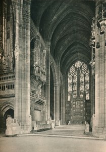 Liverpool Cathedral: Der Chor, Blick nach Osten. Architekt, Sir G. Gilbert Scott, R.A. von Unbekannt