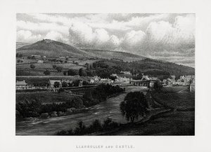 Llangollen und Schloss, Denbighshire, Nordwales, 1896 von Unbekannt