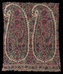 Langes Schalfragment, 1820-1825 von Unbekannt