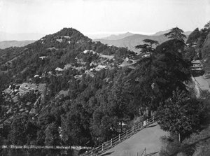 Longwood Hotel, Elysium Hill, Shimla-Hügelkette, Indien, frühes 20. Jahrhundert von Unbekannt