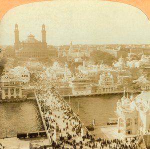 Blick nach Norden vom Eiffelturm, Pariser Ausstellung, 1902