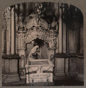 Blick von der Kapelle des Engels auf das Heilige Grab, Jerusalem, ca. 1900 von Unbekannt