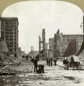 Blick auf die Grant Ave. von der Market St., 1906 von Unbekannt