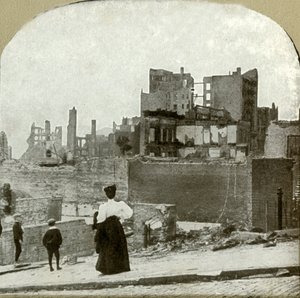 Blick nach Westen von der jüdischen Synagoge, 1906