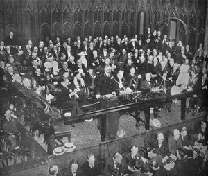 Lord Kitchener wirbt im Guildhall, 1915 von Unbekannt