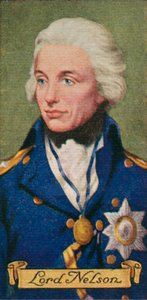 Lord Nelson, aus einer Serie von Zigarettenkarten, 1935 von Unbekannt