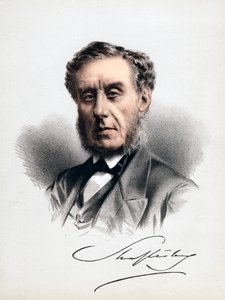 Lord Shaftesbury, englischer Staatsmann, Moralphilosoph, Philanthrop und Fabrikreformer, um 1880 von Unbekannt