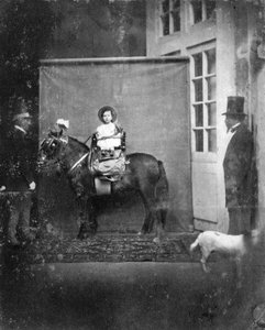 Louis Napoleon, Prinz Imperial, auf einem Pony, ca. 1860-1863
