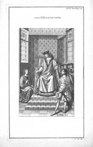 Ludwig XII. auf seinem Thron, ca. 1760