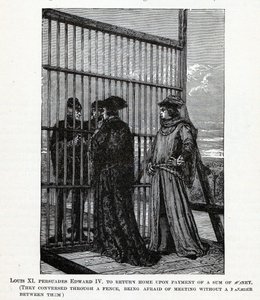 Ludwig XI. überredet Eduard IV. zur Heimkehr gegen eine Geldsumme