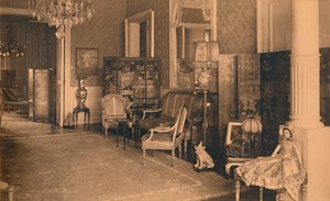 Louis XVI Zimmer in der kubanischen Botschaft in Brüssel, Belgien, 1927 von Unbekannt