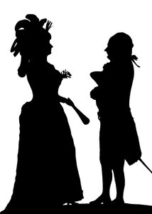 Louise Contat und Joseph Dazincourt, französische Schauspieler, 1784 1912