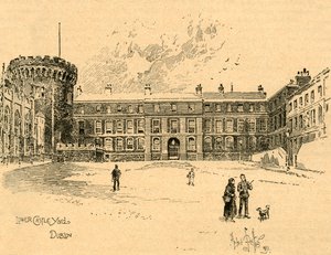 Unterer Burghof, Dublin, Irland, um 1890 von Unbekannt