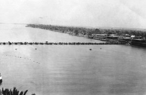 Unterer Pontonbrücke, Bagdad, Mesopotamien, Erster Weltkrieg
