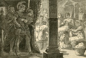 Lucretia unter ihren Mägden, 1890