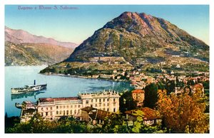 Lugano und Monte San Salvatore, Schweiz von Unbekannt