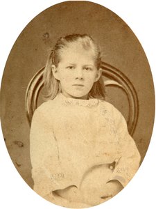 Lyubov Dostoyevskaya, Tochter des Autors Fjodor Dostojewski, 1870er von Unbekannt