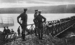 Mackensens Armee überquert den Fluss Donau, Rumänien, Erster Weltkrieg, 1916 von Unbekannt