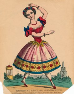 Madame Auriol als Columbine, ca. 1849