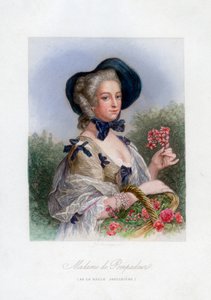 Madame de Pompadour als die schöne Gärtnerin von Unbekannt