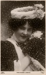 Madge Lessing, deutsche Schauspielerin, ca. 1906 von Unbekannt
