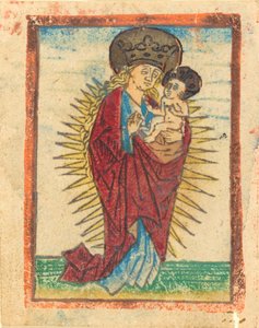 Madonna und Kind in einer Glorie, ca. 1475 von Unbekannt