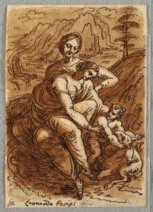 Madonna und Kind mit Hl. Anna und Lamm, nach Leonardo von Unbekannt