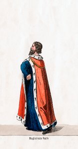 Magistrat, Kostümentwurf für Shakespeares Stück, Heinrich VIII, 19. Jahrhundert