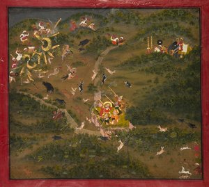 Maharaja Jagat Singh auf der Jagd von Unbekannt