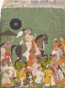 Maharana Jagat Singh II. in Prozession, um 1745