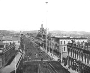Hauptstraße, Los Angeles, Kalifornien, USA, ca. 1900