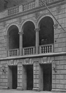Haupteingang des Fraternity Clubs Building, New York City, 1924