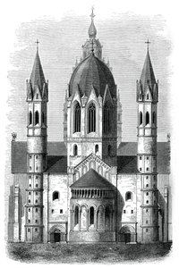 Mainzer Dom, Rhein, Deutschland, 12. und 13. Jahrhundert, 1870 von Unbekannt