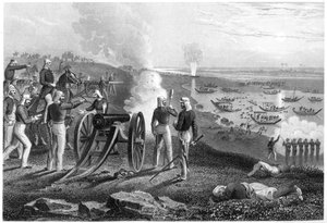 Major Eyre vertreibt die Oude-Rebellen aus Allahabad, 1857, um 1860