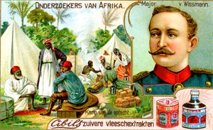Major von Wissman, deutscher Soldat, ca. 1900 von Unbekannt